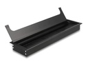 Delock Einbaurahmen für Tisch mit Bürste 300x80x28mm, Schwarz