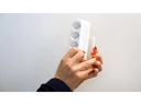 Max Hauri Slide Strip Universalhalterung 10.2 x 4 cm, Weiss, 2 Stück
