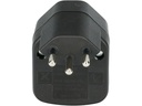 Max Hauri Abzweigstecker 1x T13 mit Schalter Schwarz