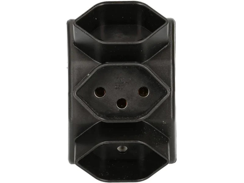 Max Hauri Mehrfachstecker 3, Schwarz