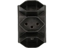 Max Hauri Mehrfachstecker 3, Schwarz