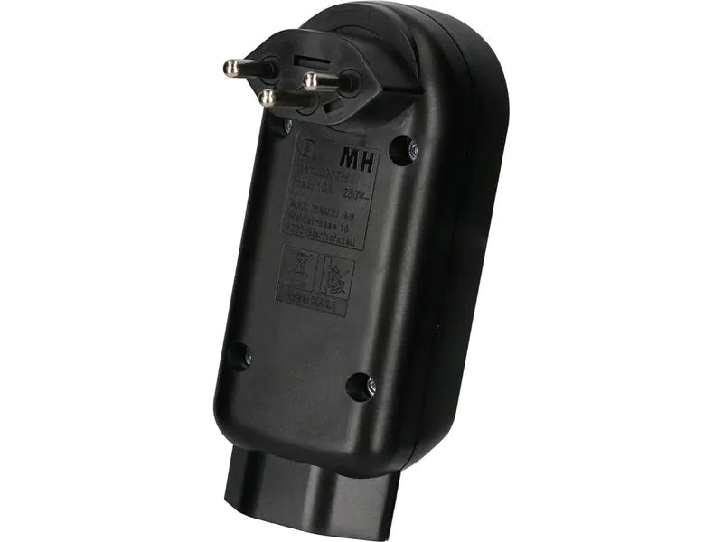 Max Hauri Mehrfachstecker maxADAPT 2 + 1 x T13, Schwarz