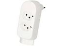 Max Hauri Mehrfachstecker maxADAPT 2 + 1 x T13, Weiss