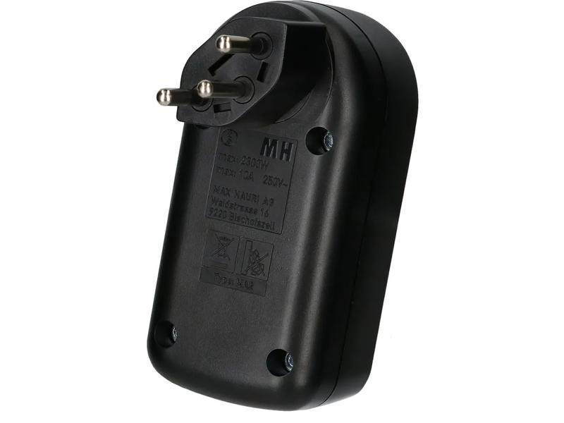 Max Hauri Mehrfachstecker maxADAPT 2 x T13, Schwarz