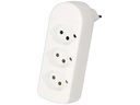 Max Hauri Mehrfachstecker maxADAPT 3 x T13, Weiss