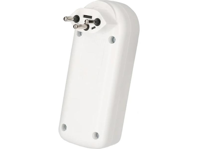 Max Hauri Mehrfachstecker maxADAPT 3 x T13, Weiss