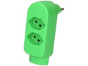 Max Hauri Mehrfachstecker maxADAPT BS 2 + 1 x T13, Fl-Grün