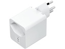 STEFFEN Klappstecker 1xT13, mit USB C 5V/3.0 A PD Weiss