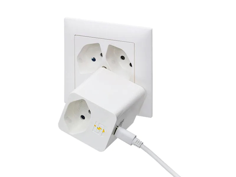 STEFFEN Klappstecker 1xT13, mit USB C 5V/3.0 A PD Weiss