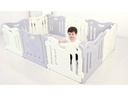 BABY CARE Laufgitter Melange Grey 2.19 m x 1.47 m x 63 cm