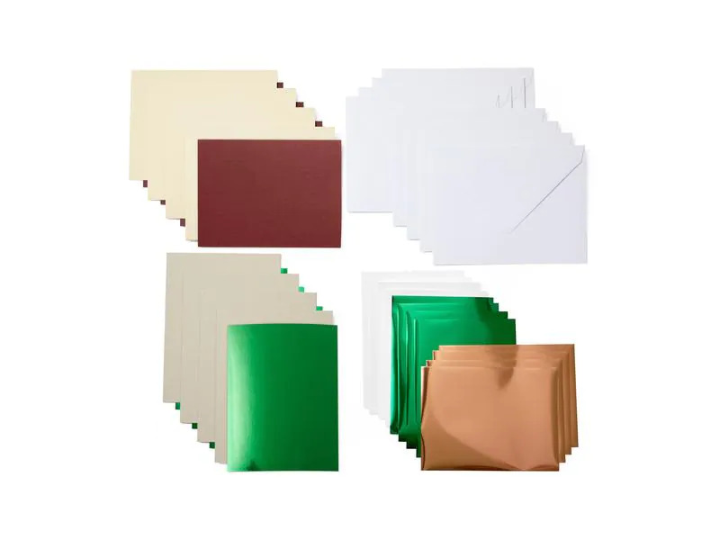 Cricut Blankokarte Joy 10.8 x 14 cm Transfer, Creme/Khaki, 8 Stück