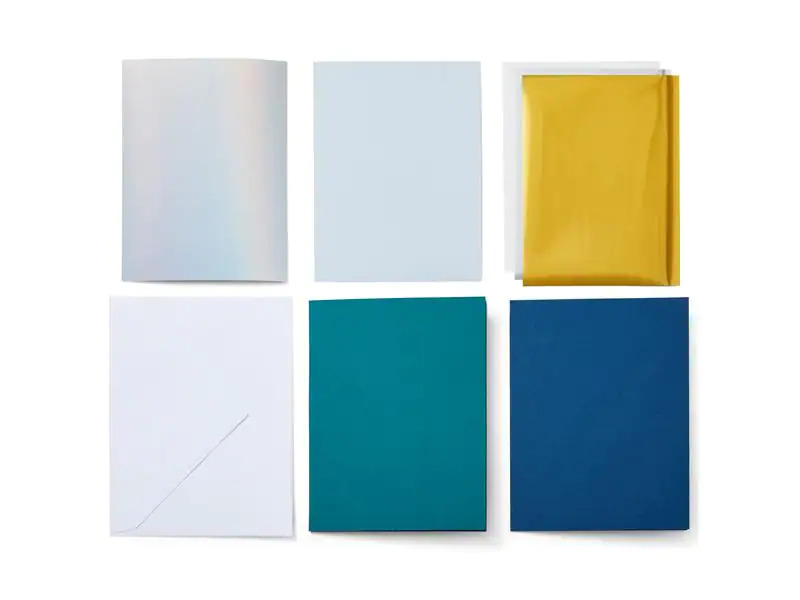 Cricut Blankokarte Joy 10.8 x 14 cm Transfer, Teal/Blau, 8 Stück