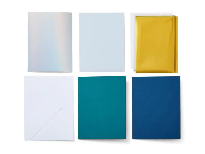 Cricut Blankokarte Joy 11.4 x 15.9 cm Transfer, Teal/Blau, 8 Stück
