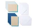 Cricut Blankokarte Joy cut-away 10.8 x 14 cm, Blau/Khaki
