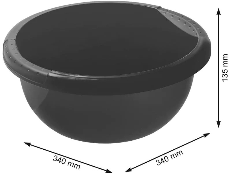 Rotho Becken Daily 6 l, Schwarz