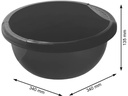 Rotho Becken Daily 6 l, Schwarz
