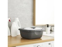 Rotho Becken Daily eckig, 8 l, Schwarz