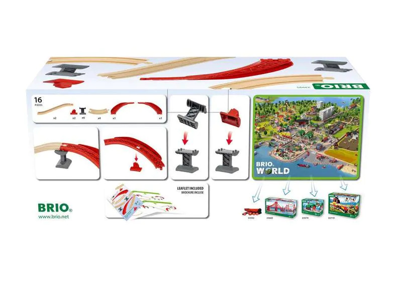 BRIO BRIO World Schienenpaket Berg &amp; Tal 16-teilig