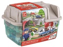 Hape Eisenbahn Stadtbahn-Set in praktischer Box