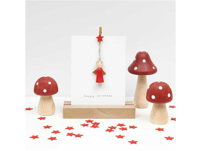 Rico Design Weihnachtsdeko Stern 8 Stück, Rot