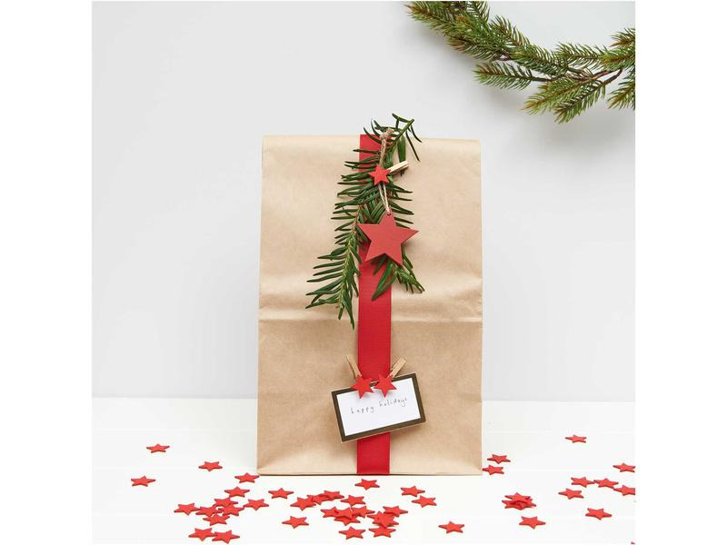 Rico Design Weihnachtsdeko Stern 8 Stück, Rot