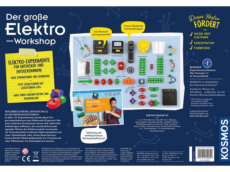 Kosmos Experimentierkasten Der grosse Elektro-Workshop