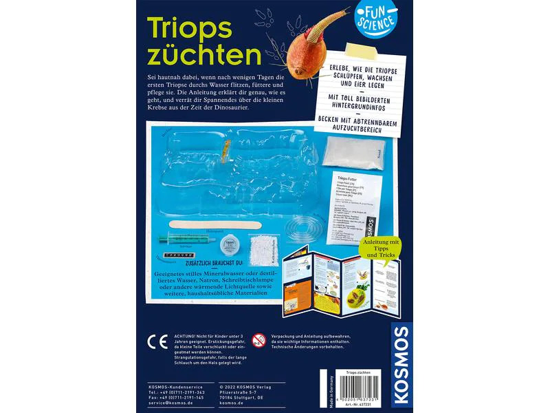 Kosmos Experimentierkasten Fun Science Triops züchten