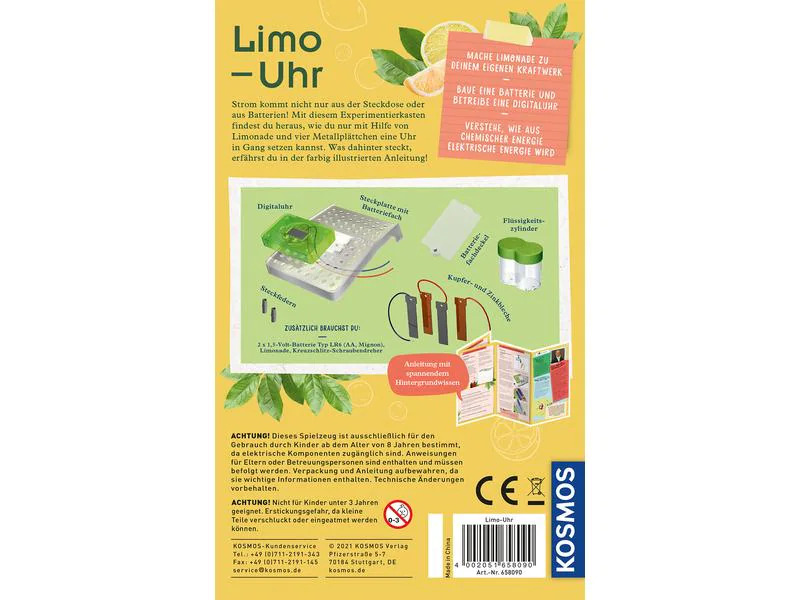 Kosmos Experimentierkasten Limo-Uhr