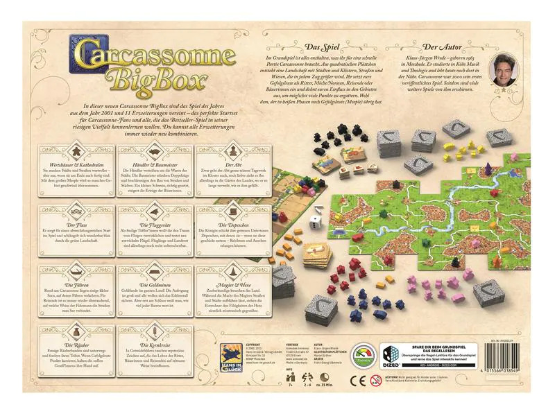 Hans im Glück Familienspiel Carcassonne BigBox