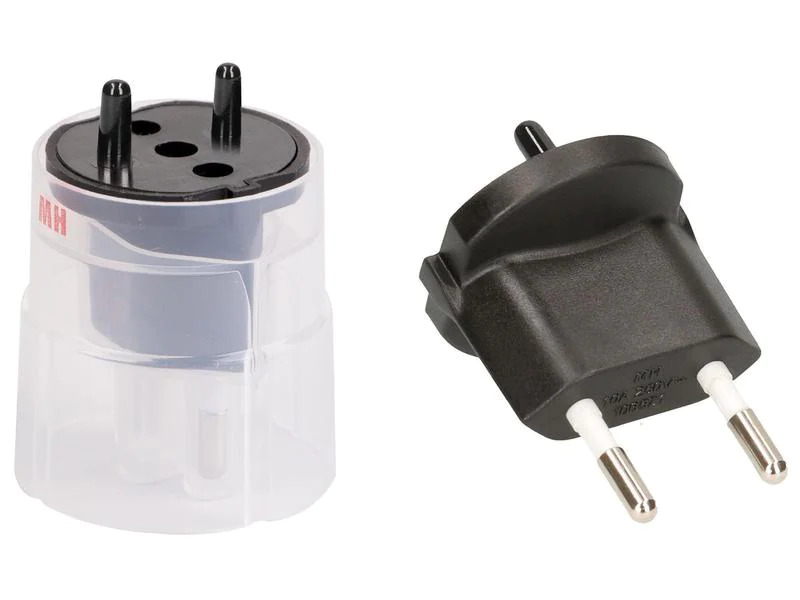 Max Hauri Fixadapter SchuKo Konturenstecker - T11 Schwarz