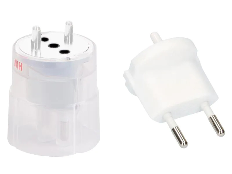 Max Hauri Fixadapter SchuKo Konturenstecker - T11 Weiss