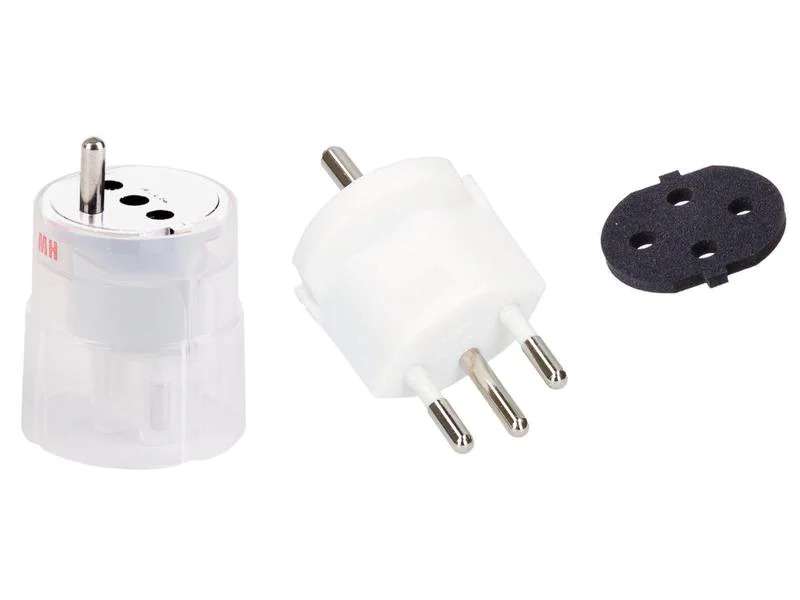 Max Hauri Fixadapter SchuKo Konturenstecker - T12 IP44 mit Moosgummi