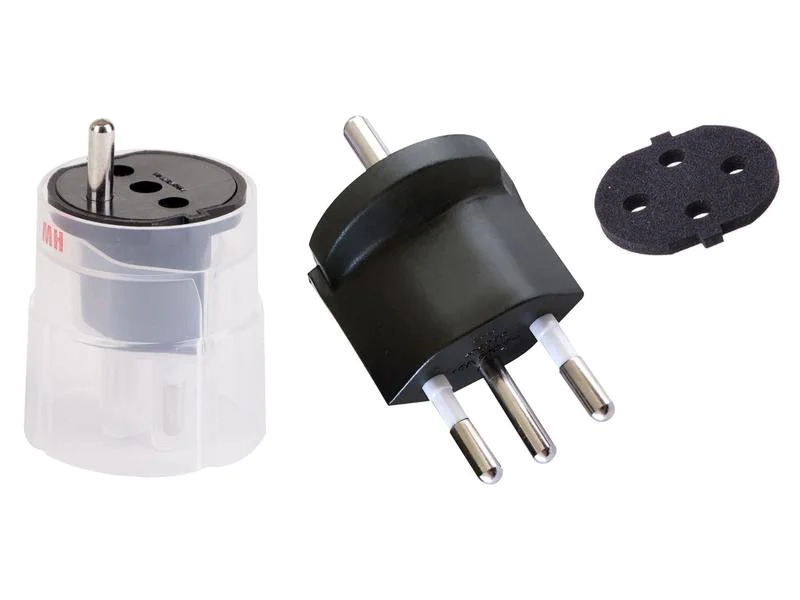Max Hauri Fixadapter SchuKo Konturenstecker - T12 IP44 mit Moosgummi