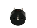 Max Hauri Fixadapter SchuKo Konturenstecker - T12 schwarz