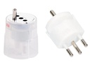 Max Hauri Fixadapter SchuKo Konturenstecker - T12 weiss