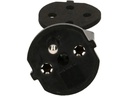 Max Hauri Fixadapter Schuko – T23 IP44, Schwarz