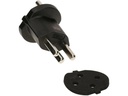 Max Hauri Fixadapter Schuko – T23 IP44, Schwarz