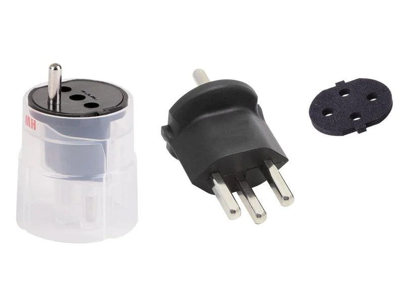 Max Hauri Fixadapter Schuko – T23 IP44, Schwarz