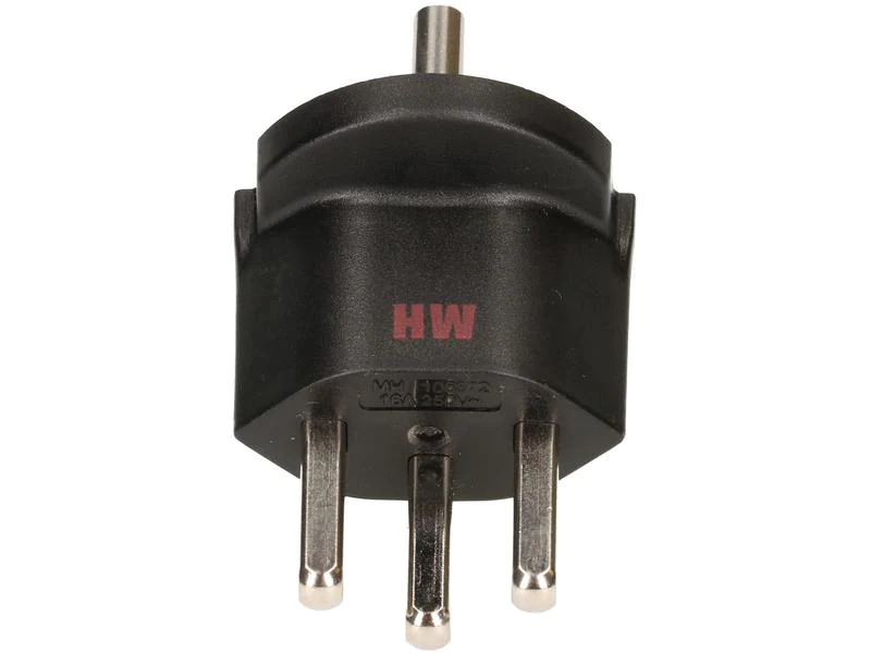Max Hauri Fixadapter Schuko – Typ 23 Schwarz