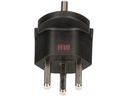Max Hauri Fixadapter Schuko – Typ 23 Schwarz