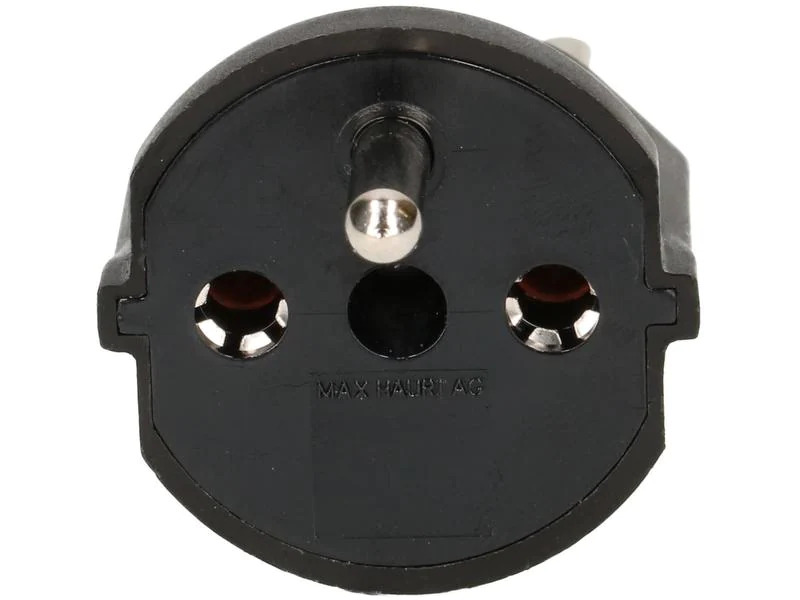 Max Hauri Fixadapter Schuko – Typ 23 Schwarz