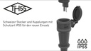 TH55 Montagestecker T13 IP55, Schwarz