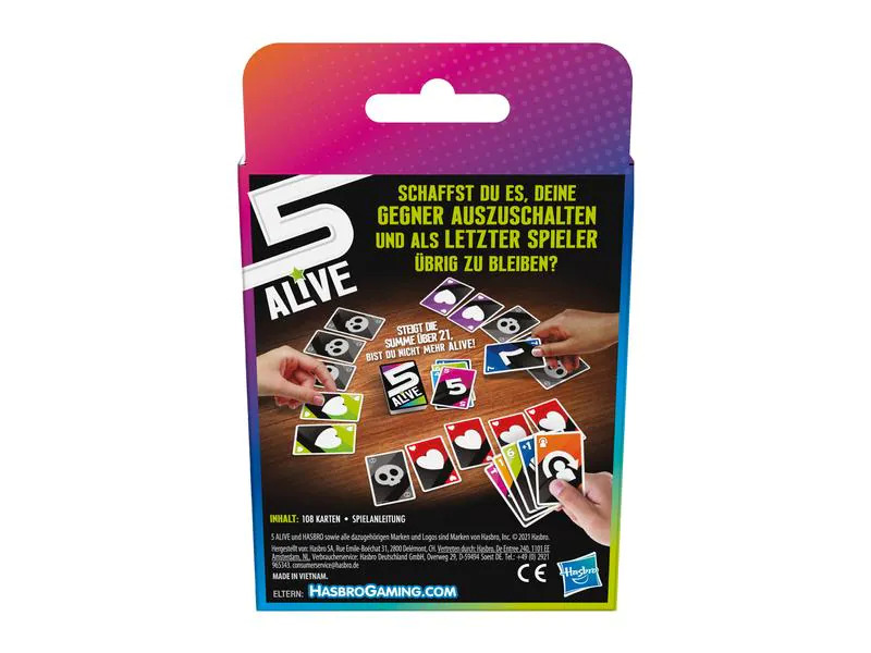 Hasbro Gaming Kartenspiel Five Alive