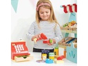 LE TOY VAN Spiel-Lebensmittel Gefüllter Einkaufskorb &amp; Scanner