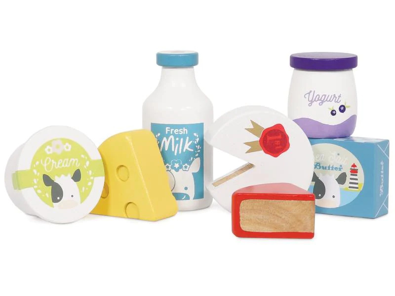 LE TOY VAN Spiel-Lebensmittel Käse- und Milchkiste