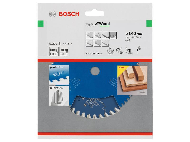 Bosch Professional Kreissägeblatt Expert for Wood 140 x 1.8 x 20 mm, Z 42