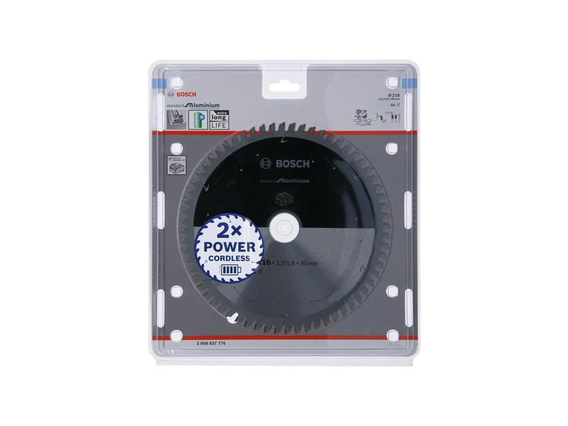 Bosch Professional Kreissägeblatt Standard for Wood 216 x 2.2 x 30 mm, 64 Z