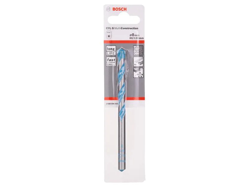 Bosch Professional Mauerwerk-/Betonbohrer CYL-9 MultiConst 8 x 80 x 120 mm