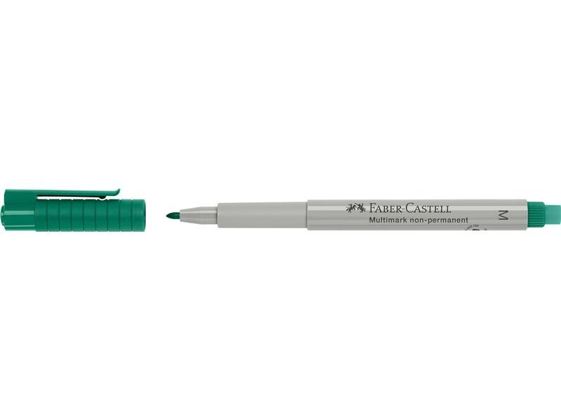 Faber-Castell Non-permanent Marker Multimark 10 Stück, M, Grün