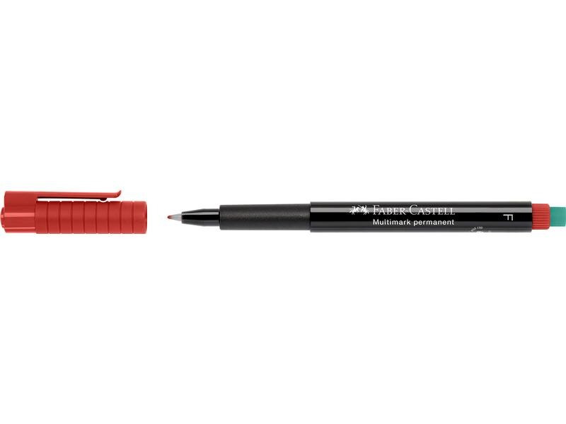 Faber-Castell Permanent-Marker Multimark F, Rot